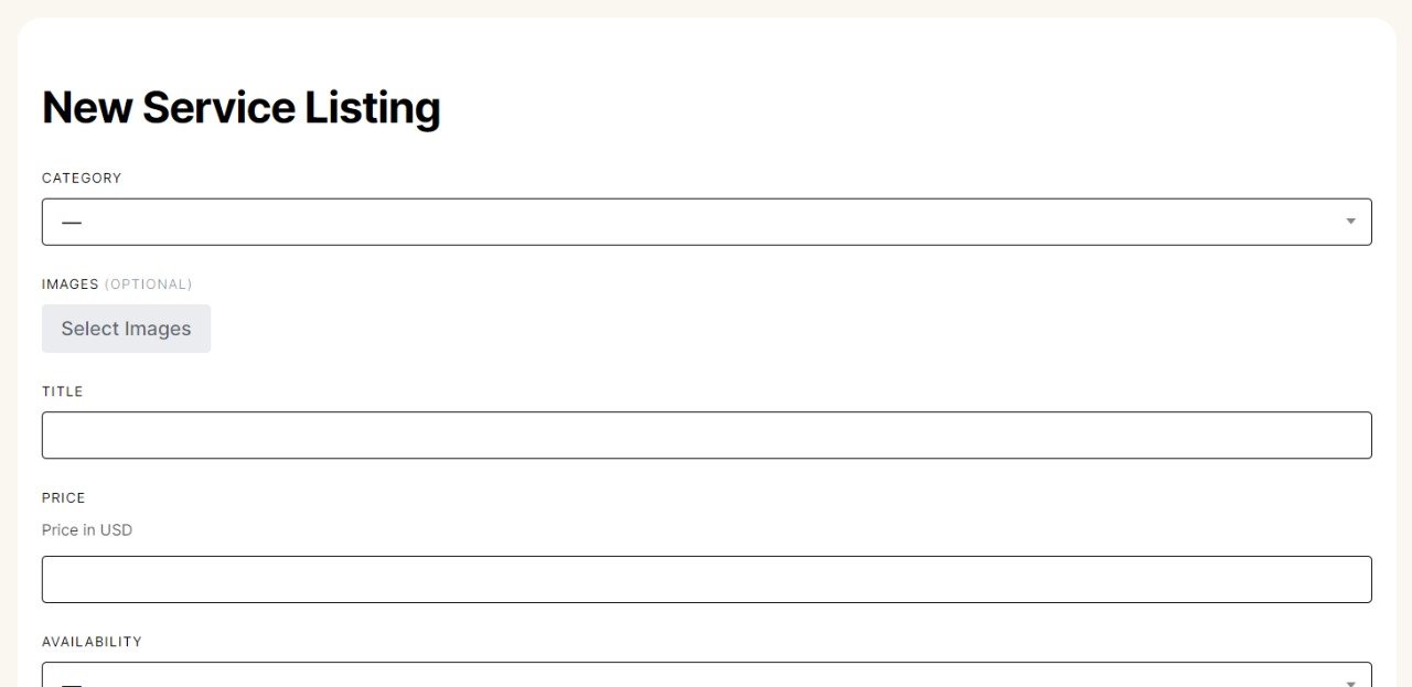 Listing a service on consultium